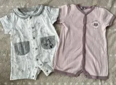 半袖ロンパース2点セット　60サイズ