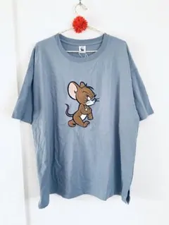 トムとジェリー メンズ Tシャツ 半袖 カットソー LL
