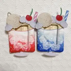 君色カードホルダー クリームソーダ ストロベリー ブルー トレカケース