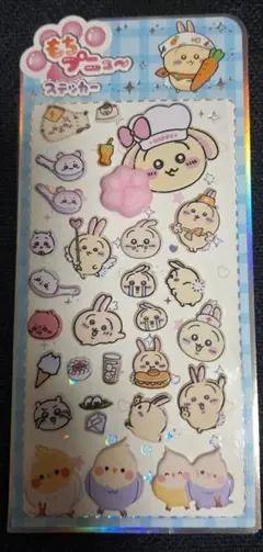 もちプニュ～ステッカー　ちいかわ　うさぎ　肉球シール他　おすそわけ