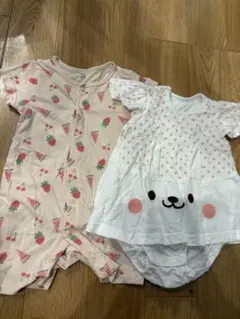 半袖ロンパース80cm2枚セット