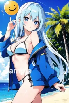 オリジナル美少女イラスト ポスター　A4サイズ　アニメ　送料無料 GZ0046