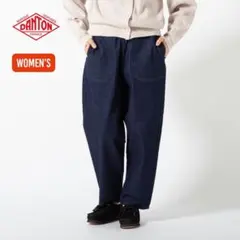 美品　ダントン　デニムイージーパンツ　インディゴ　コットン　サイズ　紺色　36のサムネイル