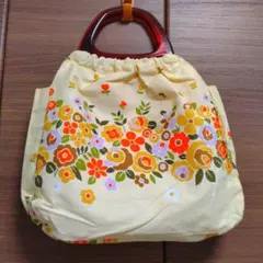 グラニーバッグ　裏地あり　ユービバッグ　優美社　A4バッグ　A4サイズ　レトロ