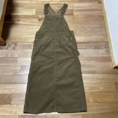 ブラウン コーデュロイ サロペット　着用2回