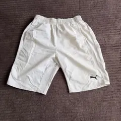 PUMA ホワイト ハーフパンツ 160