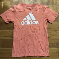 adidas アディダス　半袖Tシャツ　サーモンピンク　150cmのサムネイル