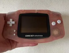 ジャンク品ゲームボーイアドバンス クリアピンク 本体