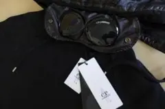 新品 イタリア製 正規品 CP COMPANY ゴーグル付き ブラックパーカー