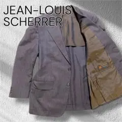 ジャンルイシュレル　メンズスーツジャケット ウール100％ グレー ストライプ