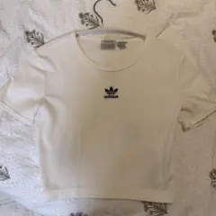 adidas リブTシャツ ホワイト