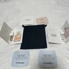 CHANEL ブラック巾着&サンプル4種類