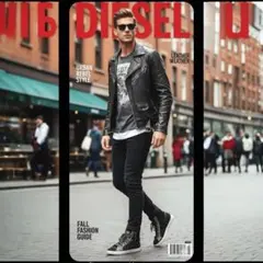 【美品】DIESEL ディーゼル サイドジップハイカットスニーカー