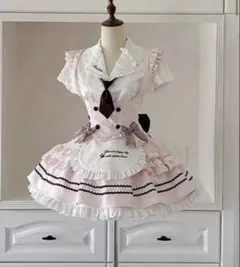 コスプレ メイド服 ピンク