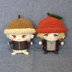 にじぱぺ りんごの帽子とどんぐりの帽子セット ぬい帽子 ニット帽