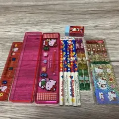 平成レトロ‼︎希少 ‼︎　サンリオ ハローキティ文房具セット グッズ増量しました‼︎