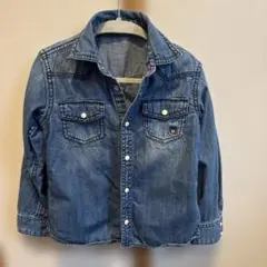 ダブル・B ミキハウス　　デニムシャツ　　120cm