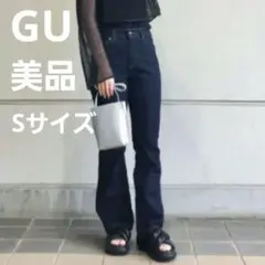 美品　ミドルライズフレアジーンズ　 Sサイズ NAVY