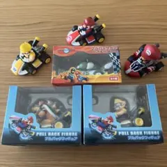 【未開封あり】マリオカート プルバックカー フィギュア 6点 まとめ売り