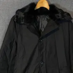 TAKEO KIKUCHI ラビットファー付き チェスターコート タケオキクチ