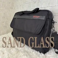 SAND GLASS ビジネスバッグ 2way 黒 ブラック ✨良品✨ナイロン
