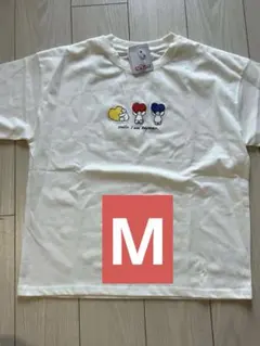 ベイマックス Tシャツ ホワイト　M レディース　ミセスグリーンアップルカラー