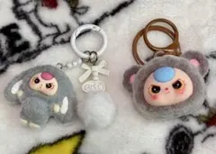 ベイビースリー baby three フロッキーフェイスマスコット　2個