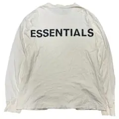 ESSENTIALS リフレクターロゴ 長袖Tシャツ XLサイズ アイボリーのサムネイル