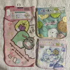 すみっコぐらし！ループタオル、ミニタオル6枚