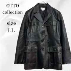 OTTO collection レザージャケット 黒 LL 豚革