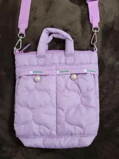 ほぼ未使用❕レスポートサック SMALL HELMET BAG ラベンダーキルト