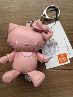 ローリーズファーム Me% トイキーホルダー　ハローキティ　合皮ピンク