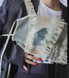 M TO R ORGANDY LAYERED TOPS ホワイト