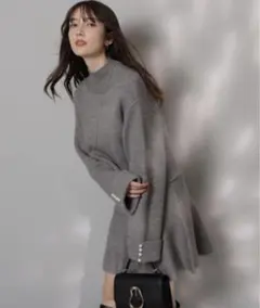 Apuweiser-riche ハイネックニットｘミニスカートセットアップ