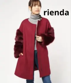 rienda ファースリーブコート