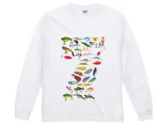 【❤️新品❤️】 ロングスリーブ Tシャツ 釣り　カラフル　ルアー