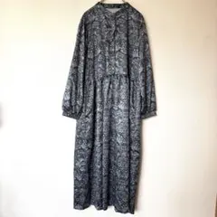 希少 TICCA リバティ スピックアンドスパン 花柄 ロングシャツワンピース 希少 TICCA リバティ スピックアンドスパン 花柄 ロングシャツ