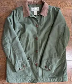 【美品】90s エルエルビーン ハンティングジャケット グリーン L