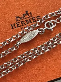 超希少・美品】HERMES ロゴプレート ネックレス 50cm Ag925 - メルカリ