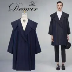 【定価15.4万✨極美品】Drawer 23SS セーラーカラーコート 36