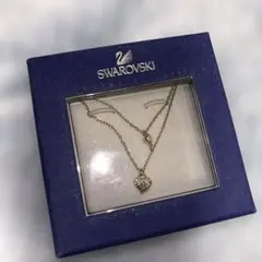 Swarovski　ネックレス2本セットハート&鍵 スワロフスキー