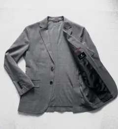 美品 ブラックレーベルクレストブリッジ ジャケット 背抜き 春夏 グレンチェック