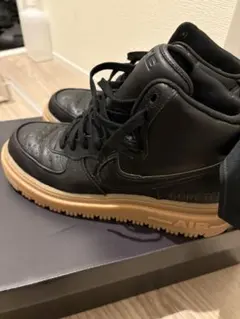 【極美品】ナイキエアフォース1 ゴアテックス ハイカット スニーカー　27cm 極美品ナイキ【27】AIR FORCE 1 GTX ゴアテックス 黒 オレンジ