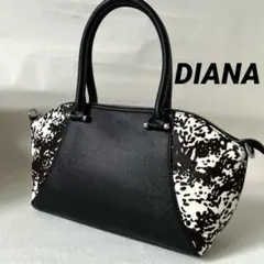 美品✨ダイアナ DIANA ハンドバッグ ショルダーバック ハラココンビレザー