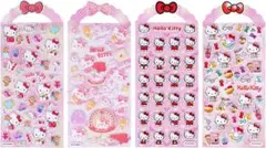 ぷくぷく3dシール 4枚セット 体シール ぷっくり かわいい