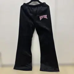 SHEINロゴプリント ロングパンツ ブラック12Y