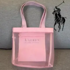 Lauren Ralph Lauren シースルーメッシュトートバッグ ピンクのサムネイル