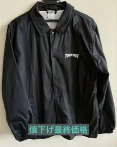 THRASHER MAG LOGO COACH JACKET ブラック ロゴ