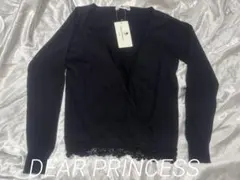 【DEAR PRINCESS】　新品　重ね着用　長袖ニット　ブラックのサムネイル