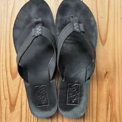 ビーチサンダル　革　VANS 24.5cm 黒のサムネイル